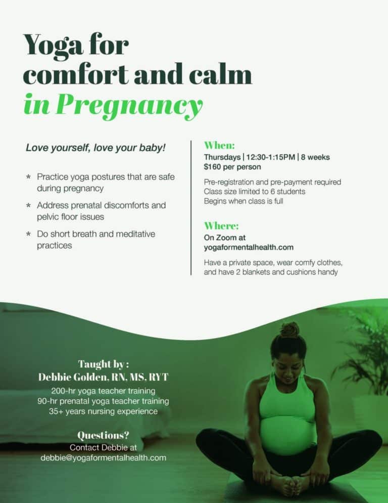 Yoga for Comfort & Calm in Pregnancy